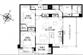 ホワイトパレス　５０３号室　５階の間取り