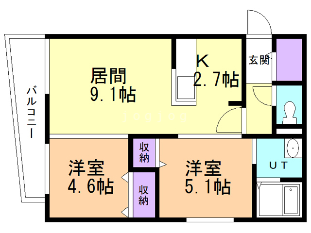 アメニティA1の間取り