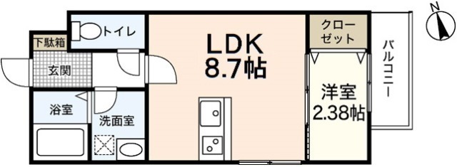 セブンプロート五日市リバーサイドIの間取り