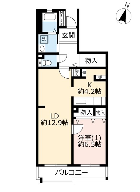 ＵＲコンフォール大宮植竹の間取り