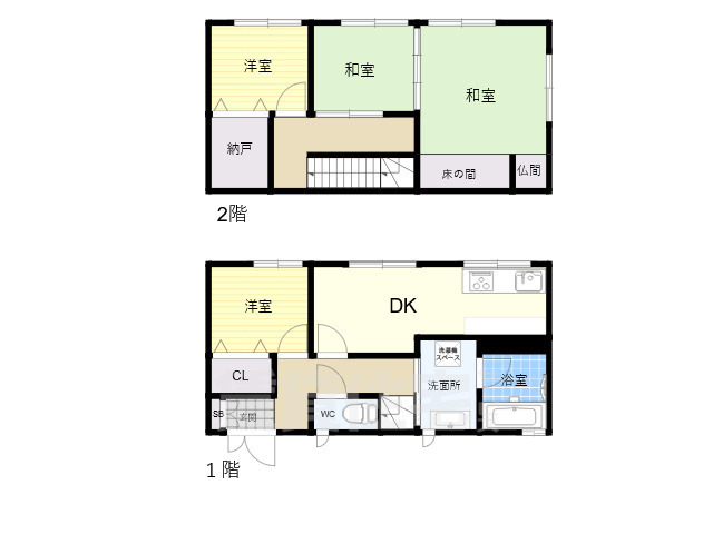 栄光ハイツの間取り