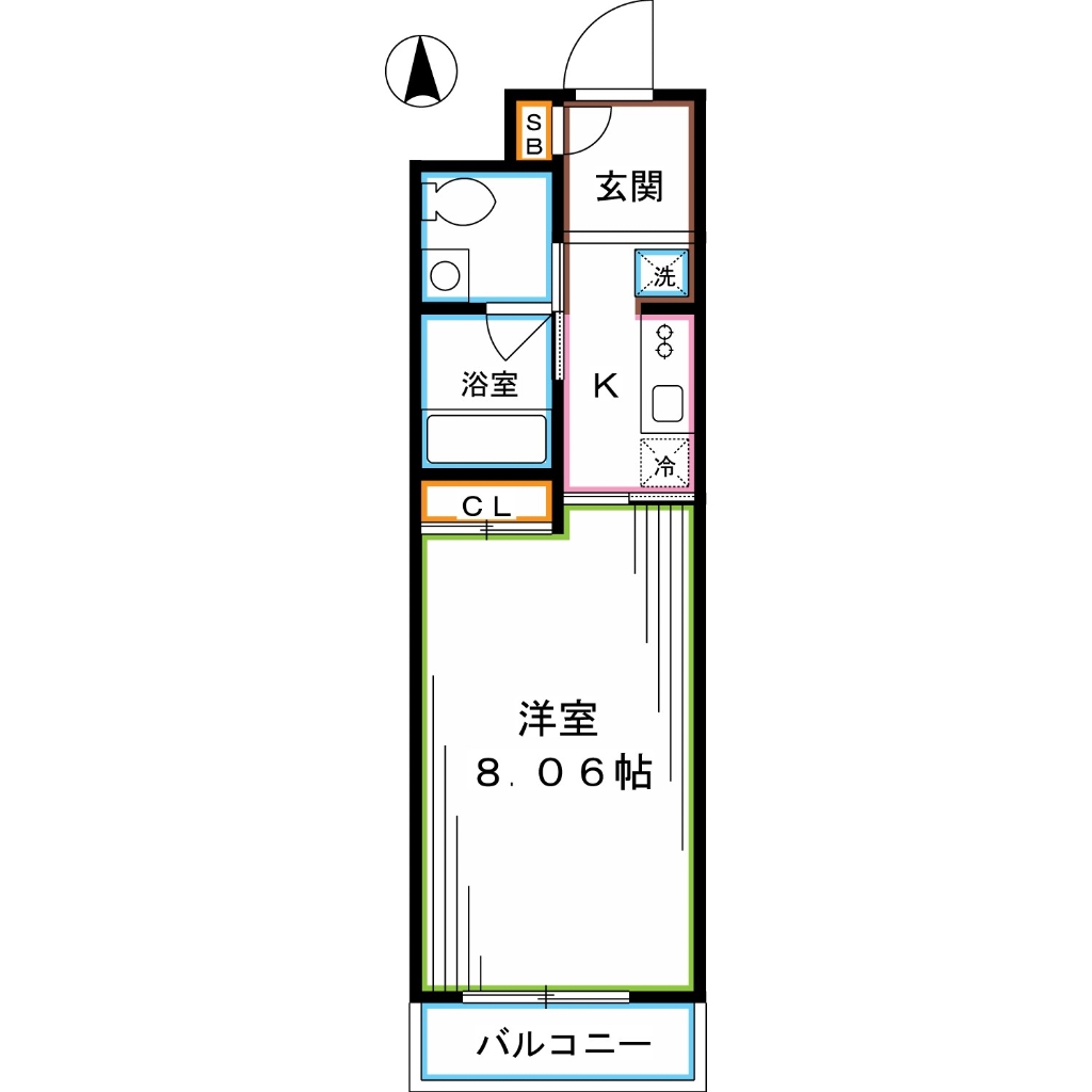 杉並区清水のマンションの間取り