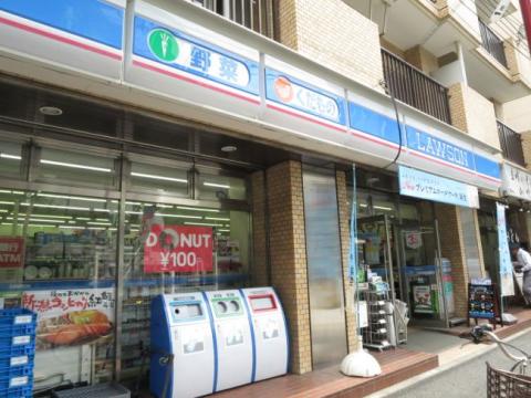 コンビニ　ローソン新宿山吹町店（コンビニ）まで143m