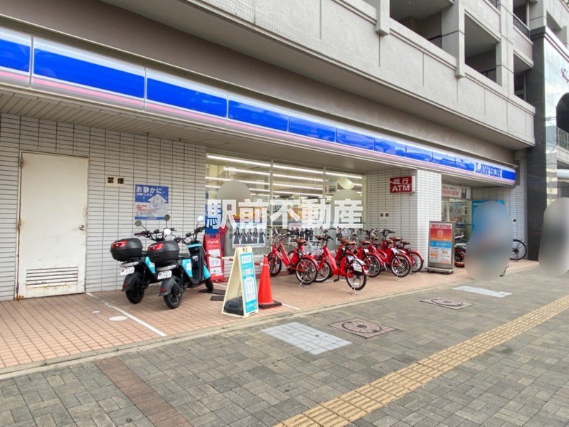 コンビニ　ローソン福岡黒門店（コンビニ）まで100m