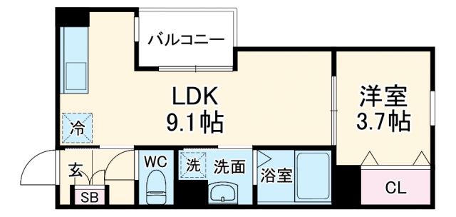 プライムシールド寺崎町の間取り写真