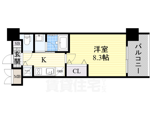 スプランディッド新大阪3の間取り写真