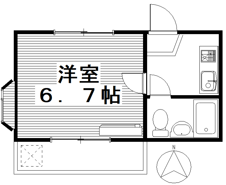 ロイヤルマンション石原の間取り