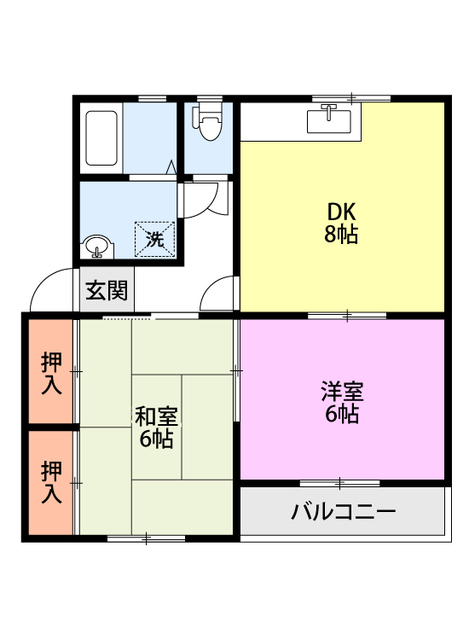 クロックハウス五月の間取り