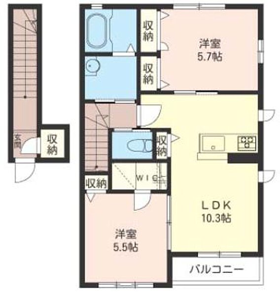 シャーメゾンひろせの間取り