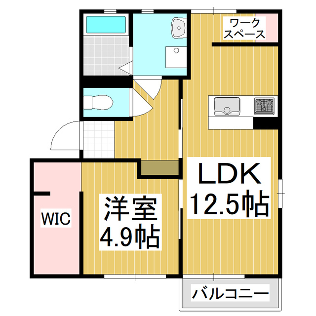 タウンプレミールＤ棟の間取り