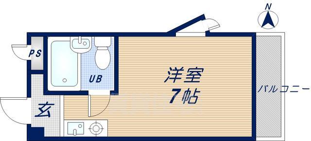 東大阪市東山町のマンションの間取り