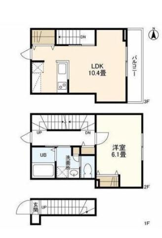 東京都杉並区高円寺南３（アパート）の賃貸物件の間取り