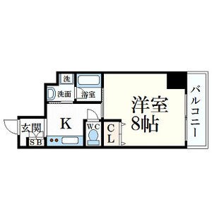 姫路市東延末のマンションの間取り