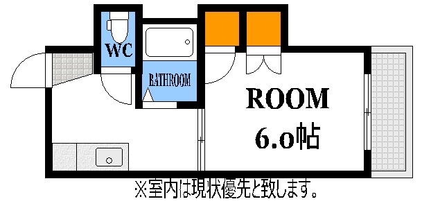 広島市西区大芝のマンションの間取り