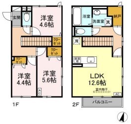 エルデガーデン　I号館の間取り