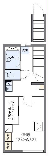 レオパレス八萬屋の間取り