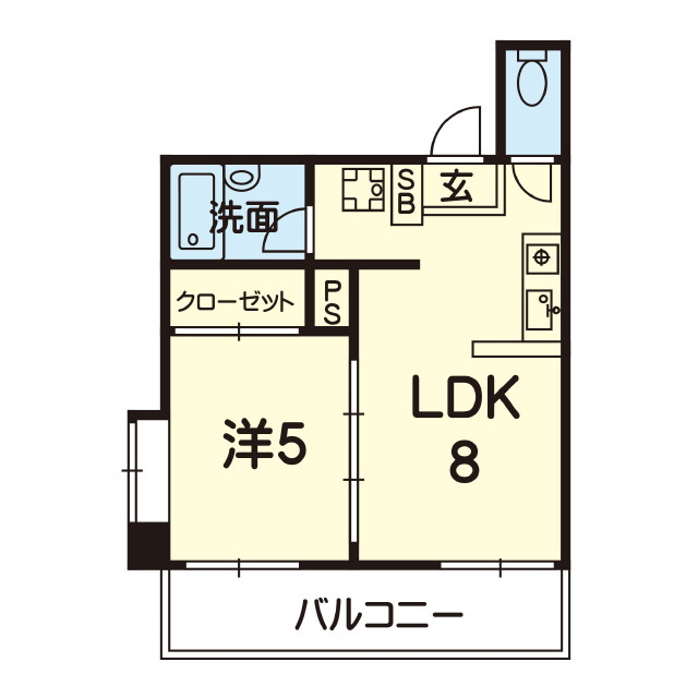 ライズ尾の上の間取り