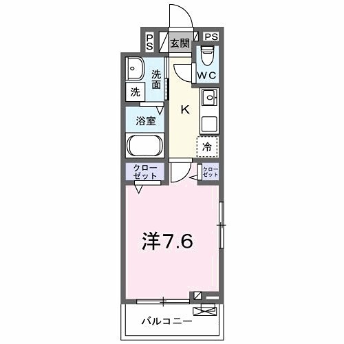 ＪＲ中央線 西八王子駅 徒歩7分 3階建 築3年の間取り写真