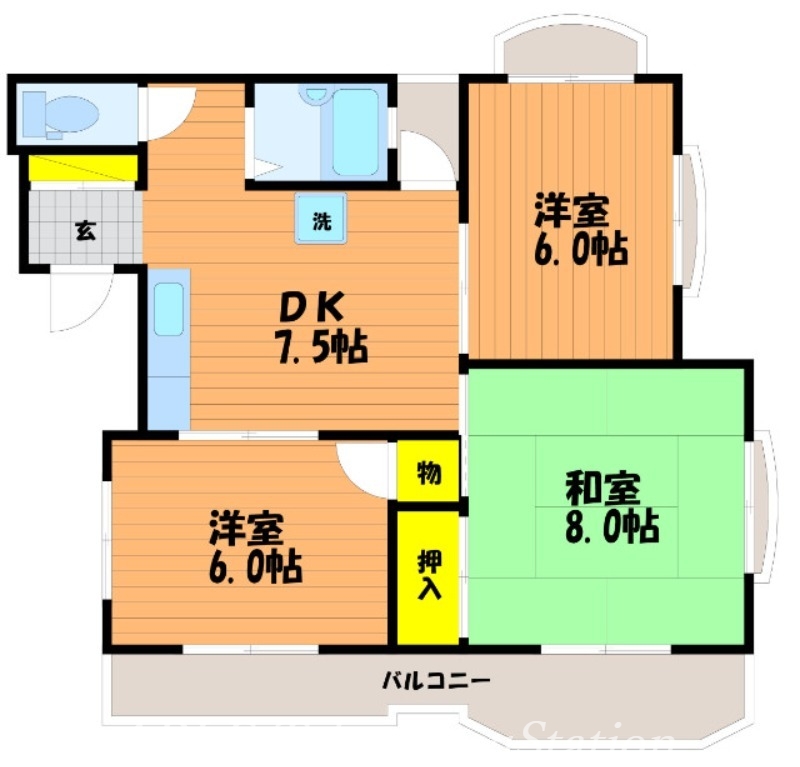 アルト木太IIIの間取り