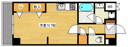 広島市西区庚午中のマンションの間取り