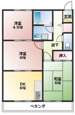 サンガーデン有田IA棟の間取り