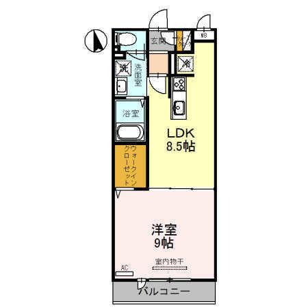 パティオ鳳の間取り