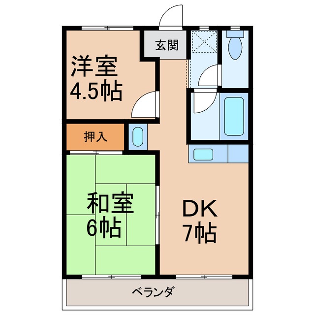 メゾンヨクナァールの間取り