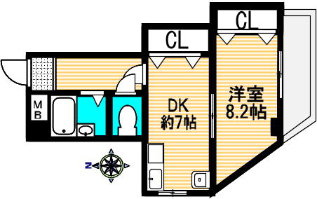 小田マンションの間取り