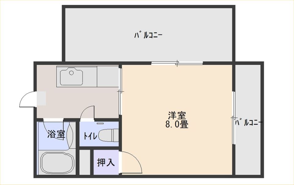 笹貫マンションの間取り