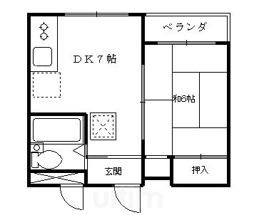 宇治川ハイツの間取り