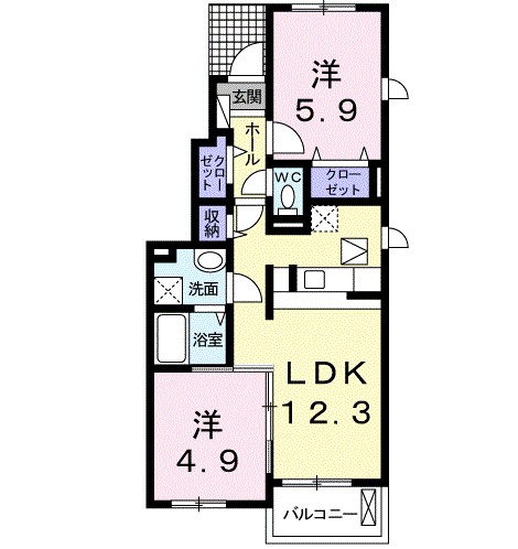 シャルマン　オーブの間取り