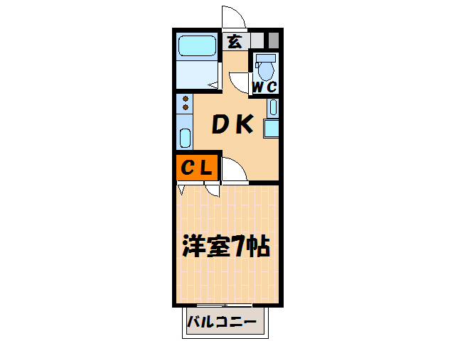 【ハイツサングリーンの間取り】