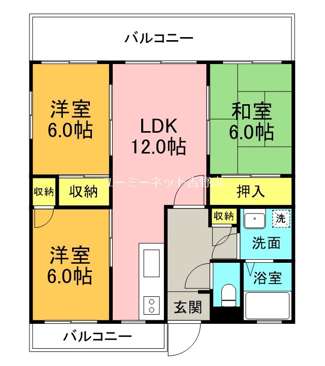 クレールハウスYの間取り