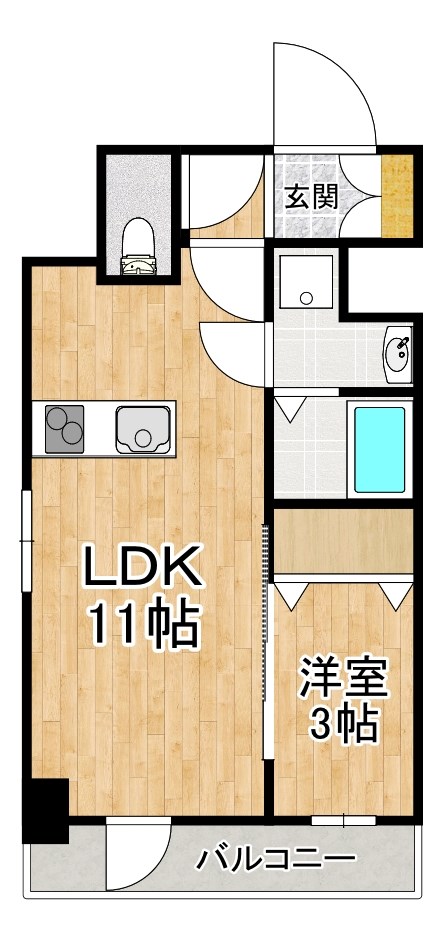 GRAND　LAKE　COURT浜大津駅前の間取り