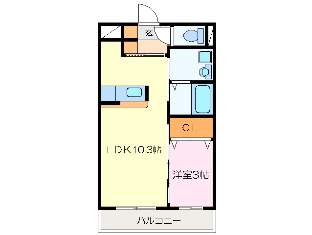 松阪市川井町のマンションの間取り