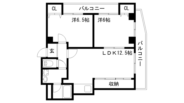 天神プラザの間取り