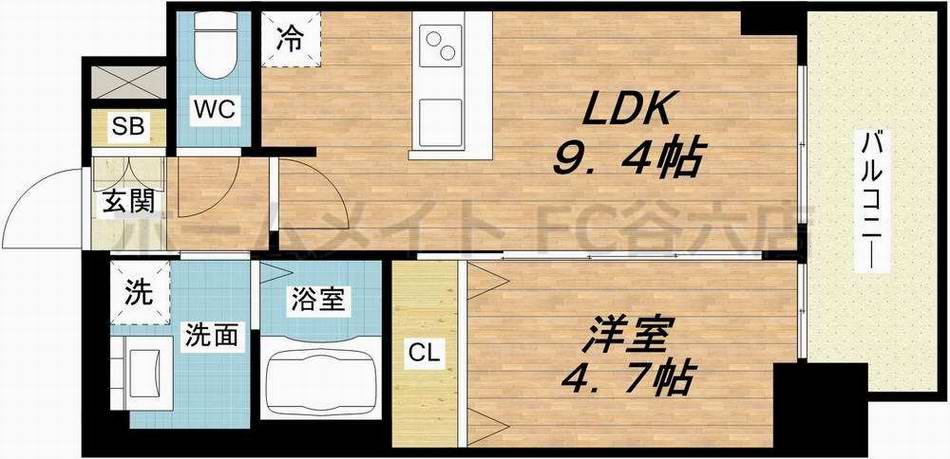 プレサンス新大阪ジェイズの間取り