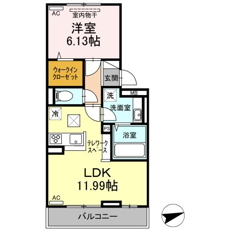 【セジュールちさとの間取り】