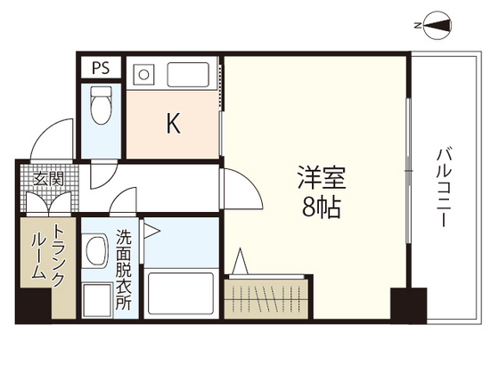 広島市西区観音新町のマンションの間取り