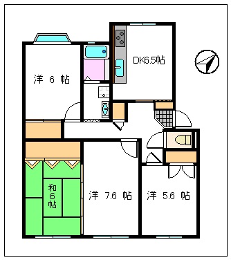 東武サンライトマンションけやき3号棟の間取り