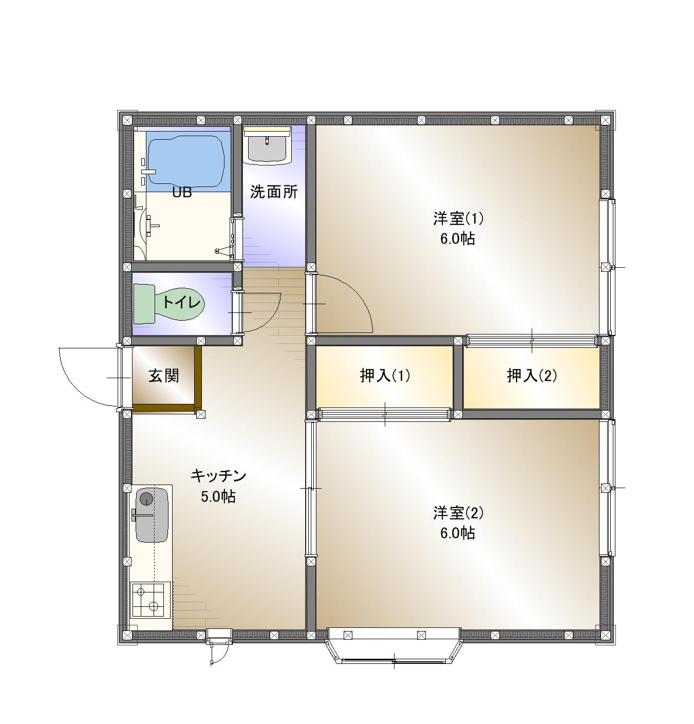 メーム西泉Iの間取り