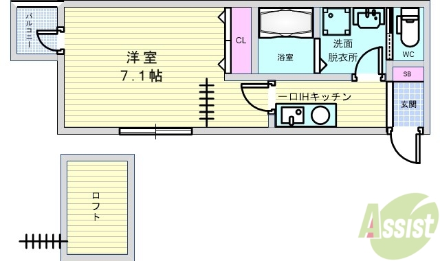 T’sTERRACE Ishibashi WESTの間取り