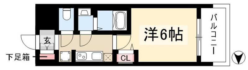 プレサンスSAKAEフロントの間取り