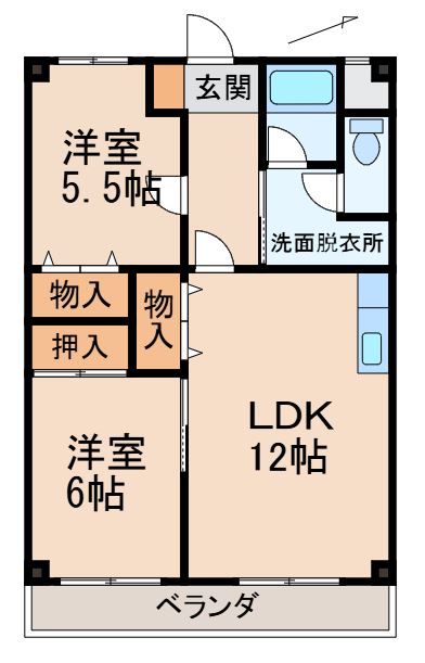 カーサー川口の間取り