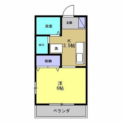 川崎市宮前区水沢のアパートの間取り