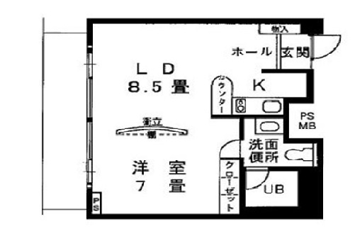 イーストコート2番街の間取り