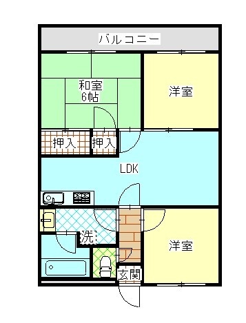 アルファ・コートIの間取り