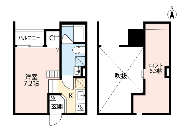 東大阪市若江西新町のアパートの間取り