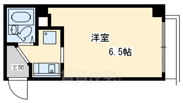 京都市中京区左京町のマンションの間取り