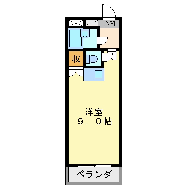 徳島市津田町のマンションの間取り